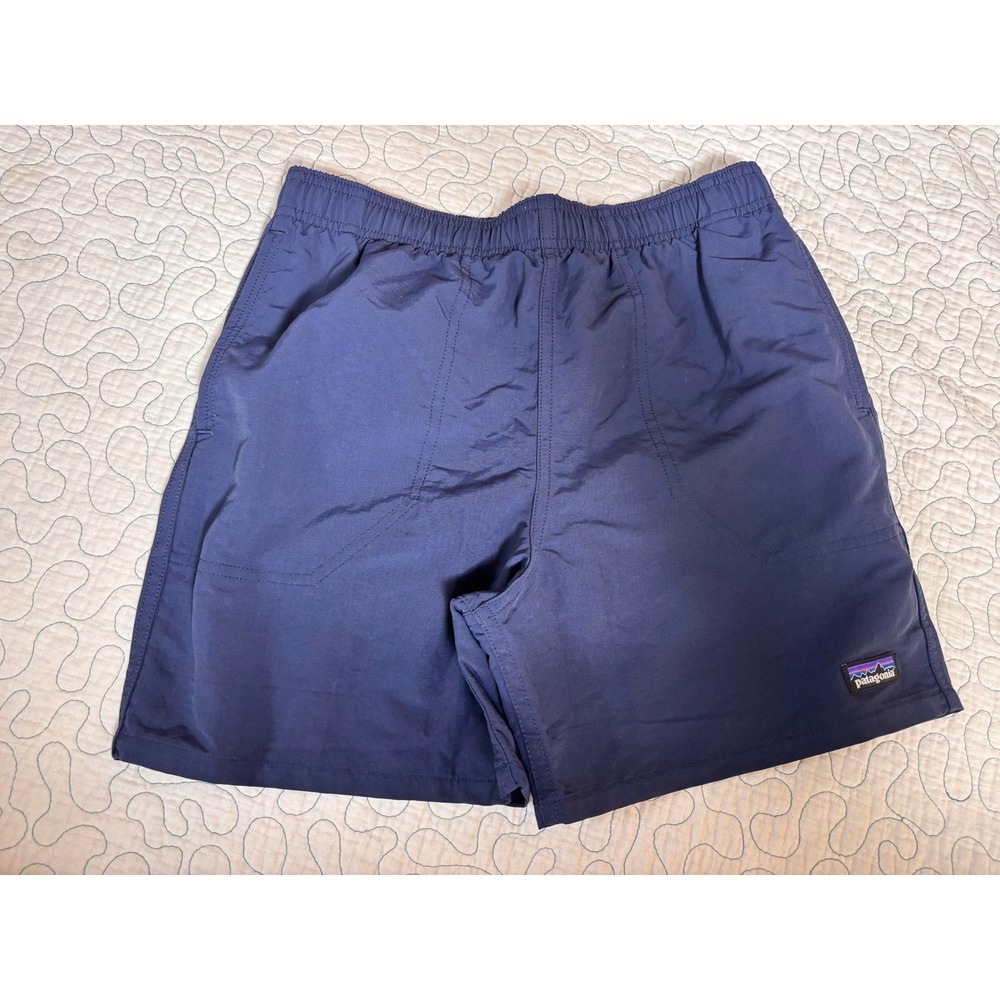 Patagonia Kids XL 14 Baggies Shorts Navy Blue Nylon Activewear nwot